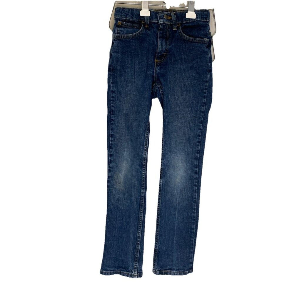 Wrangler Adjustable elastic Waist Jeans girls Size 12 slim dark Wash 5RHBWMD